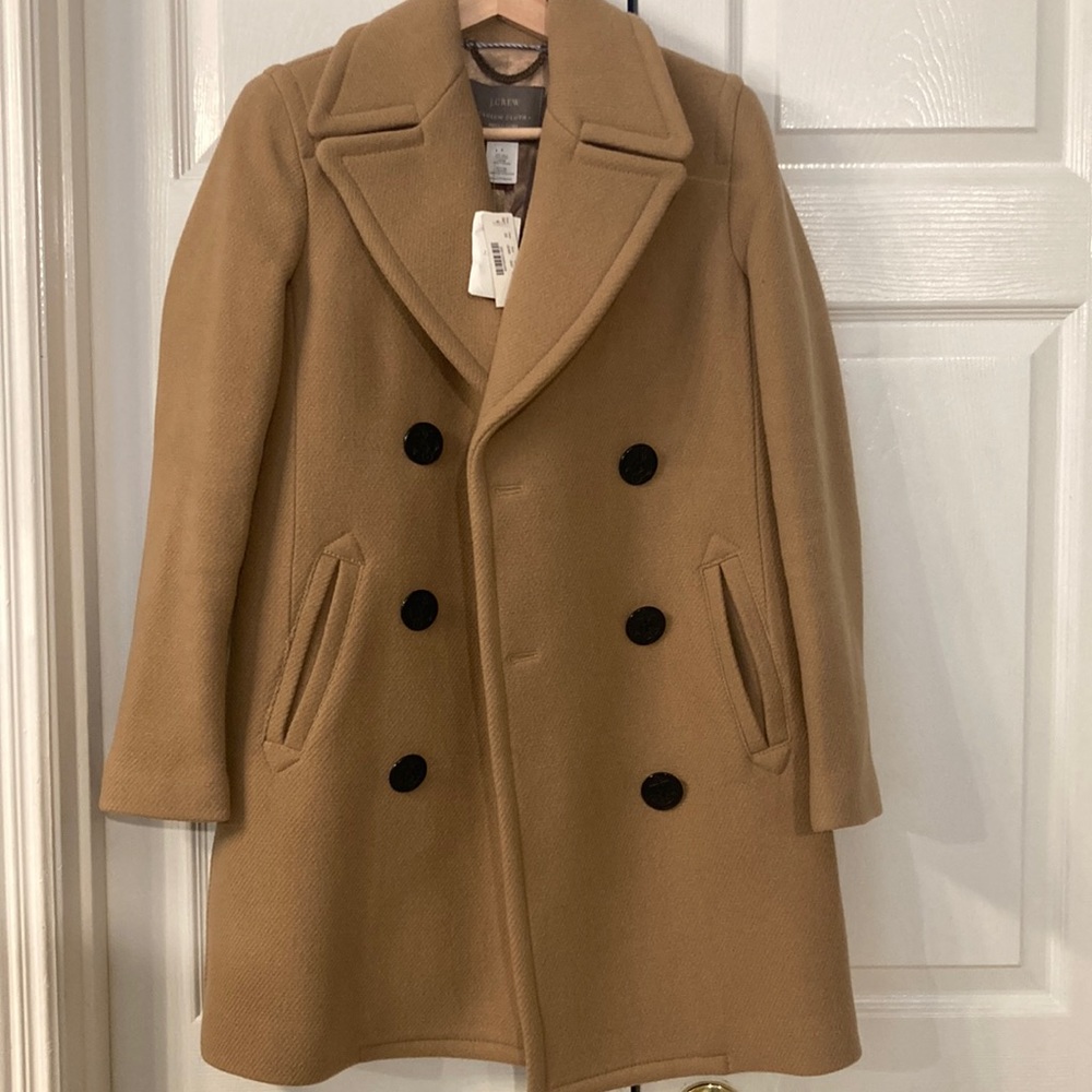 J.Crew x Nello Gori Stadium Coat in camel new with tags size 0